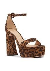 Gianvito Rossi 105mm Holly Leopard Print Lycra Sandals
