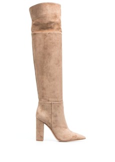 Gianvito Rossi 105mm pointed suede boots