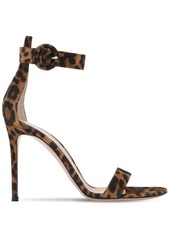 Gianvito Rossi 105mm Portofino Leopard Suede Sandals