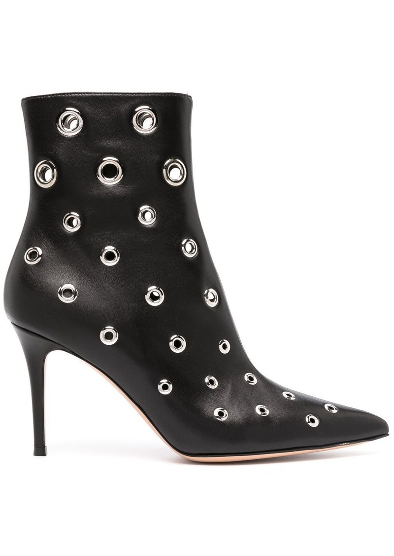 Gianvito Rossi 150mm eyelet-embellished ankle boots