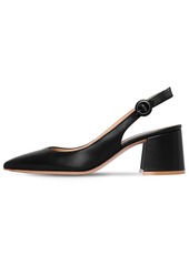 Gianvito Rossi 60mm Leather Sling Back Pumps