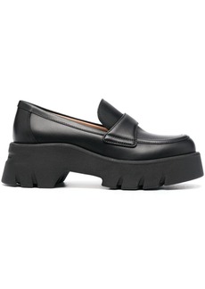 Gianvito Rossi 75mm chunky leather loafers
