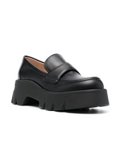 Gianvito Rossi 75mm chunky leather loafers