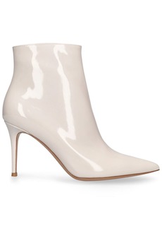 Gianvito Rossi 85mm Patent Leather Ankle Boots