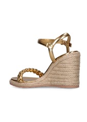 Gianvito Rossi 90mm Cruz Leather Espadrille Wedges