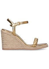 Gianvito Rossi 90mm Cruz Leather Espadrille Wedges