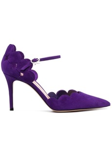 Gianvito Rossi Ariana D'Orsay 85mm suede pumps