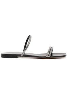 Gianvito Rossi Cannes leather slip-on sandals