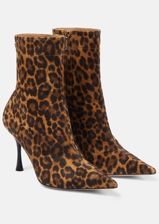Gianvito Rossi Dasha animal-print leather ankle boots
