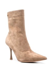 Gianvito Rossi Dunn 85mm suede ankle boots