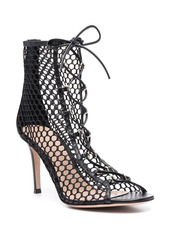Gianvito Rossi fishnet lace-up sandals