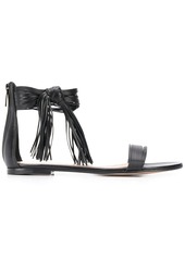 Gianvito Rossi Noelle fringed flat sandals
