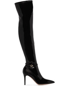 Gianvito Rossi Ribbon 85mm thigh-high boots
