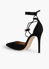 Gianvito Rossi - Astrid embellished suede pumps - Black - EU 39.5