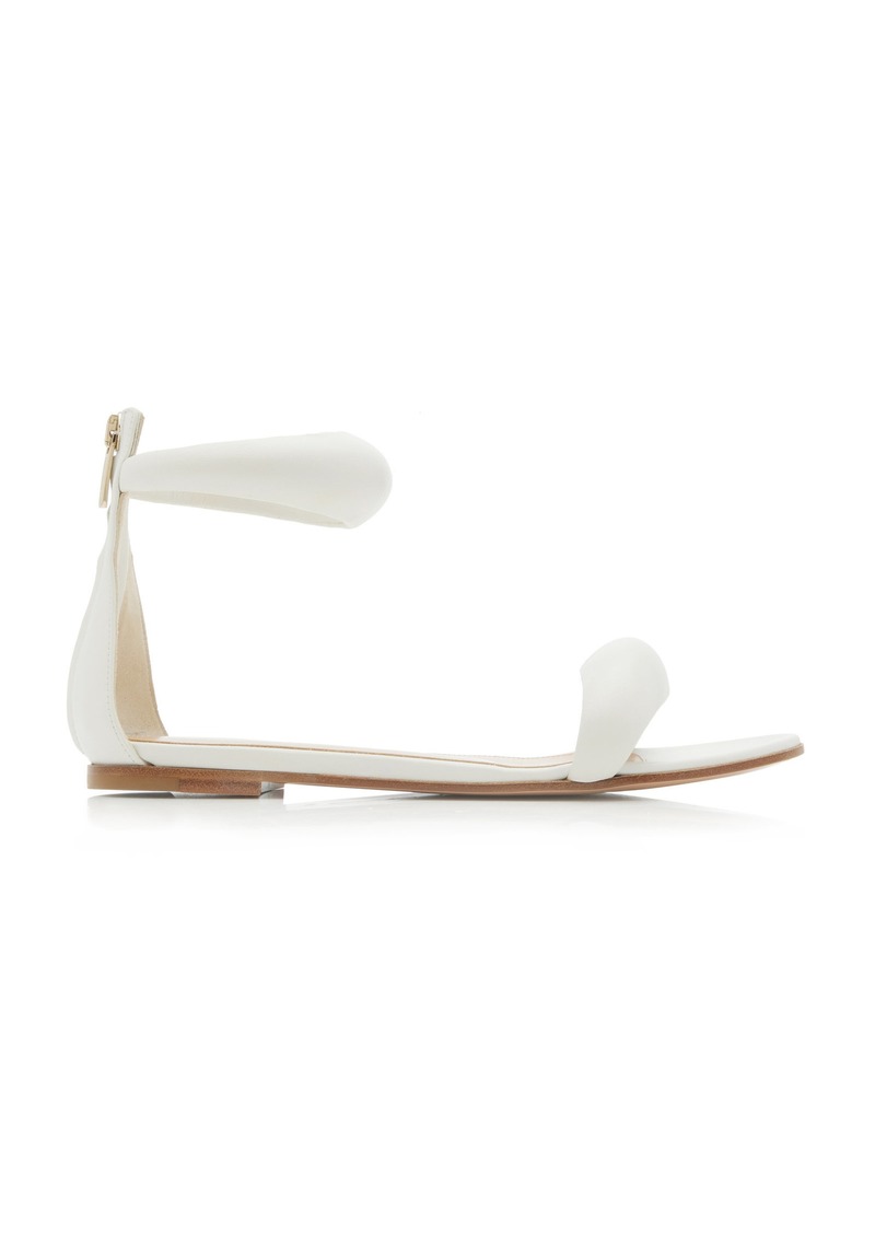 Gianvito Rossi - Bijoux Leather Sandals - White - IT 37.5 - Moda Operandi