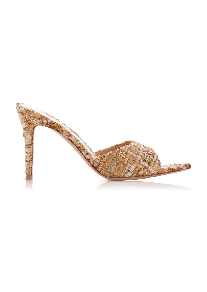 Gianvito Rossi - Bouclé Mules - Neutral - IT 36 - Moda Operandi