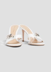 Gianvito Rossi - Buckled leather and PVC mules - White - EU 40