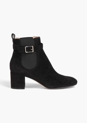 Gianvito Rossi - Buckled suede ankle boots - Black - EU 36.5