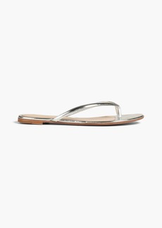 Gianvito Rossi - Calypso mirrored-leather sandals - Metallic - EU 35