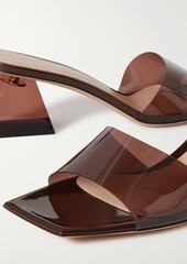 Gianvito Rossi - Cosmic 55 PVC mules - Brown - EU 36