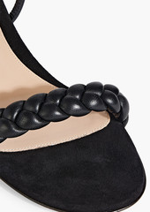 Gianvito Rossi - Cruz 20 braided leather and suede sandals - Black - EU 37.5