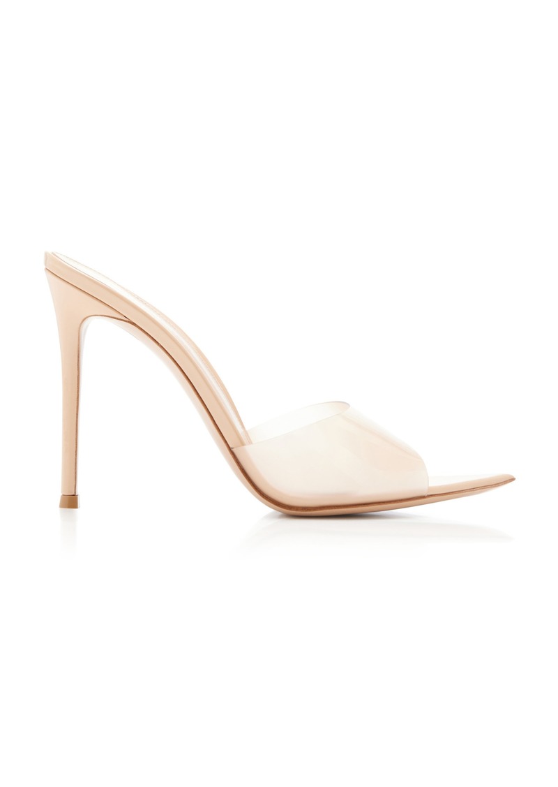 Gianvito Rossi - Elle PVC; Leather Mules - Neutral - IT 36 - Moda Operandi