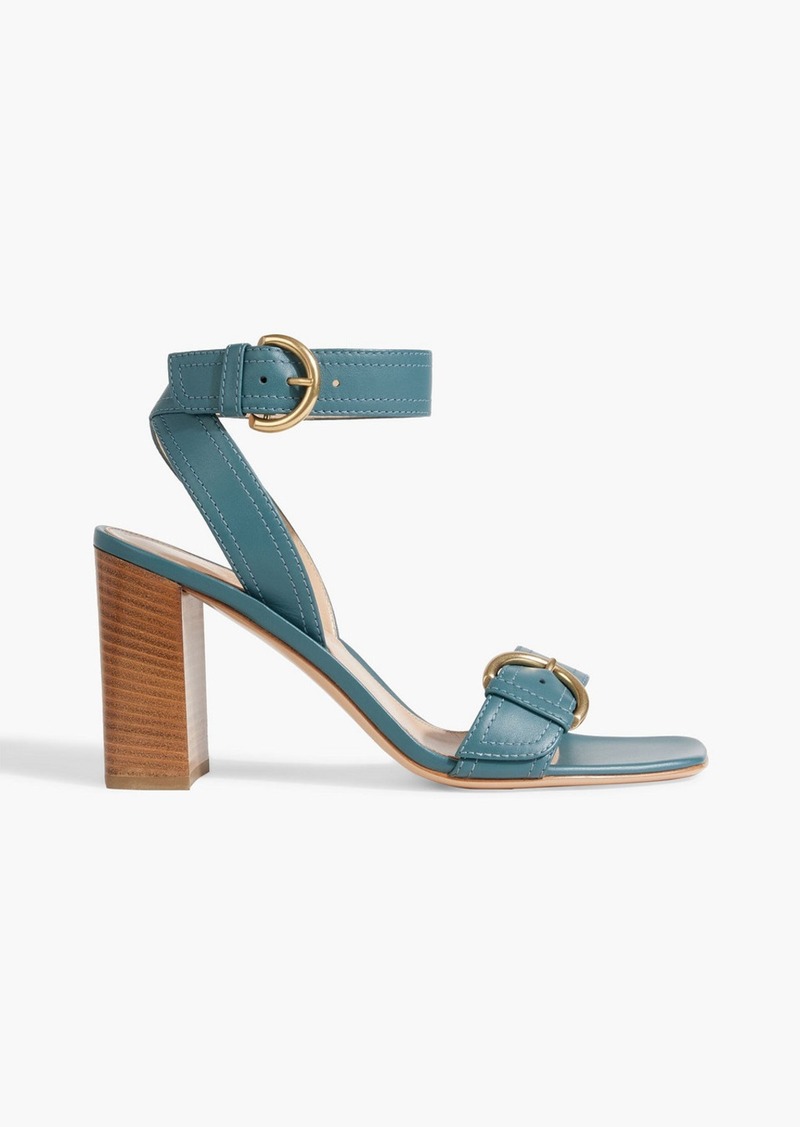 Gianvito Rossi - Harper 85 buckled leather sandals - Blue - EU 35