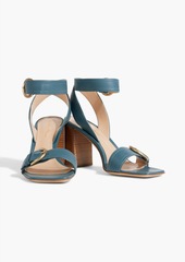 Gianvito Rossi - Harper 85 buckled leather sandals - Blue - EU 35