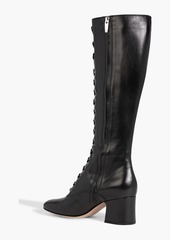 Gianvito Rossi - Lace-up leather knee boots - Black - EU 36.5