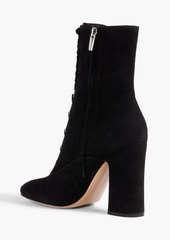 Gianvito Rossi - Lace-up suede ankle boots - Black - EU 37.5