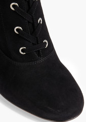 Gianvito Rossi - Lace-up suede ankle boots - Black - EU 37.5