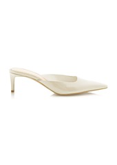 Gianvito Rossi - Leather Mules - Ivory - IT 37 - Moda Operandi