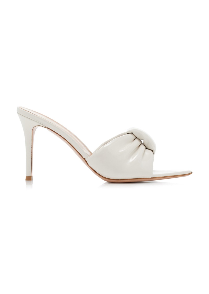 Gianvito Rossi - Leather Mules - White - IT 38 - Moda Operandi