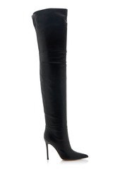 Gianvito Rossi - Leather Over-The-Knee Boots - Black - IT 36 - Moda Operandi