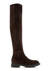 Gianvito Rossi - Lexington Suede Over-The-Knee Boots - Brown - IT 37.5 - Moda Operandi