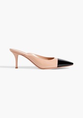 Gianvito Rossi - Lucy two-tone patent-leather mules - Pink - EU 37