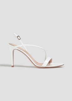Gianvito Rossi - Manhattan 85 patent-leather slingback sandals - White - EU 40.5