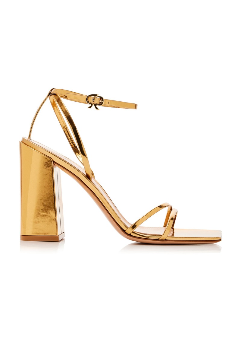 Gianvito Rossi - Metallic Leather Sandals - Gold - IT 39 - Moda Operandi