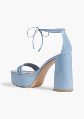 Gianvito Rossi - Patent-leather platform sandals - Blue - EU 35