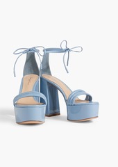 Gianvito Rossi - Patent-leather platform sandals - Blue - EU 35