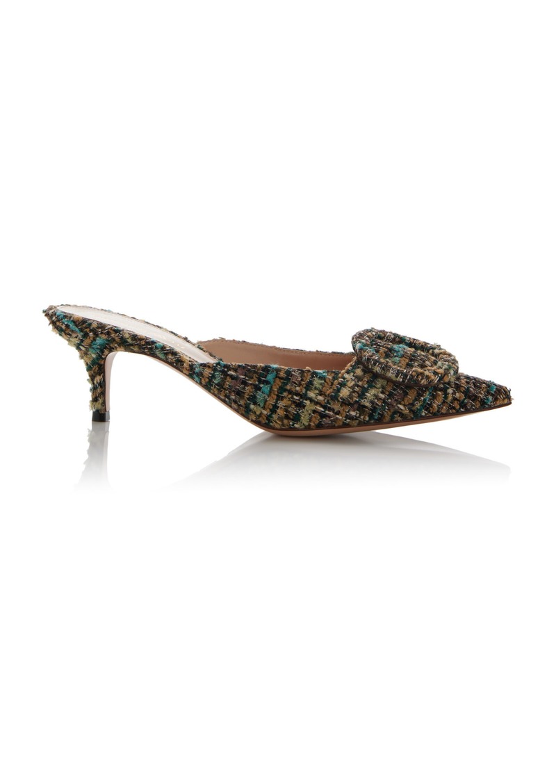 Gianvito Rossi - Portofino Buckled Bucle Mules - Multi - IT 36 - Moda Operandi