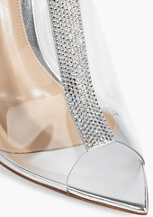 Gianvito Rossi - Sigma 105 crystal-embellished PVC mules - Metallic - EU 36.5