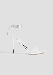 Gianvito Rossi - Spice 95 metallic leather and PVC sandals - Metallic - EU 36