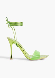 Gianvito Rossi - Spice Glass 95 leather and PVC sandals - Green - EU 37