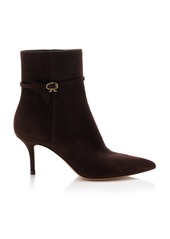 Gianvito Rossi - Suede Ankle Boots - Brown - IT 39 - Moda Operandi