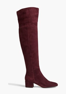 Gianvito Rossi - Suede over-the-knee boots - Burgundy - EU 37