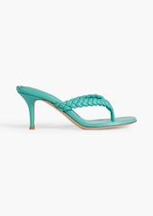 Gianvito Rossi - Tropea braided leather sandals - Blue - EU 35