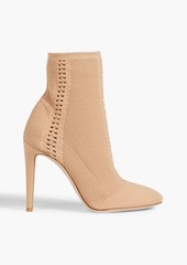 Gianvito Rossi - Vires stretch-knit sock boots - Neutral - EU 36