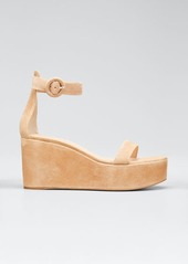 Gianvito Rossi Ankle-Strap Flatform Wedge Sandals