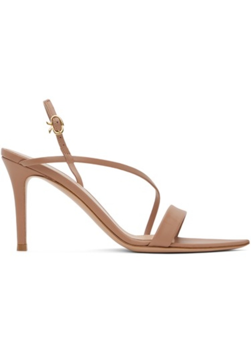 Gianvito Rossi Beige Pointed Heeled Sandals